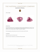 60.12 Ct. Pink Cabochon Spinel from Tajikistan Appraisal