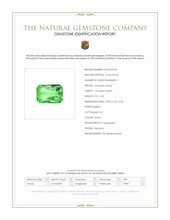 2.03 Ct. Tsavorite Garnet from Tanzania Scan Report