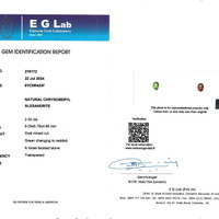 2.54 Ct. Alexandrite from Madagascar Scan Report