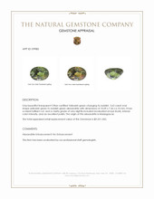 3.62 Ct. Alexandrite from Madagascar Appraisal