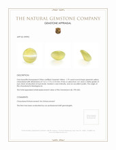1.79 Ct. Cabochon Chrysoberyl from Madagascar Appraisal