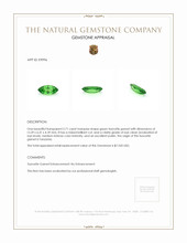 2.71 Ct. Tsavorite Garnet from Tanzania Appraisal