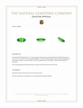 2.71 Ct. Tsavorite Garnet from Tanzania Appraisal