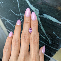 2.35 Ct. Purplish Pink Sapphire from Ceylon (Sri Lanka) Life Style
