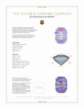 3.63 Ct. Purplish Pink Sapphire from Ceylon (Sri Lanka) 3 D Scan Report