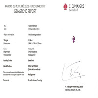 2.98 Ct. Pink Sapphire from Madagascar Scan Report