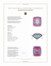 4.19 Ct. Pink Sapphire from Madagascar 3 D Scan Report