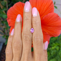 1.19 Ct. Pink Sapphire from Ceylon (Sri Lanka) Life Style