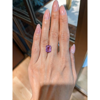 6.02 Ct. Pink Sapphire from Madagascar Life Style