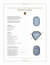 9.19 Ct. Sapphire from Ceylon (Sri Lanka) 3 D Scan Report