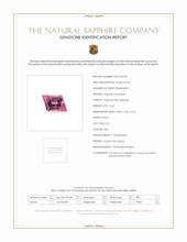 0.42 Ct. Pink Sapphire from Ceylon (Sri Lanka) Scan Report