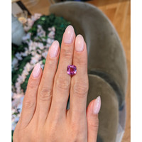 3.46 Ct. Pink Sapphire from Madagascar Life Style