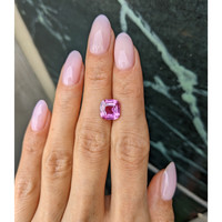 3.46 Ct. Pink Sapphire from Madagascar Life Style