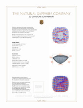 3.46 Ct. Pink Sapphire from Madagascar 3 D Scan Report