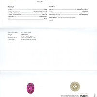 3.98 Ct. Pink Sapphire from Madagascar Scan Report