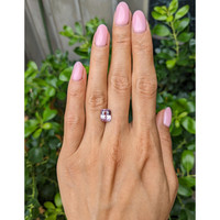 3.06 Ct. Purplish Pink Sapphire from Ceylon (Sri Lanka) Life Style