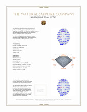 0.89 Ct. Pink Sapphire from Ceylon (Sri Lanka) 3 D Scan Report