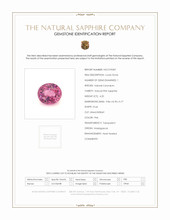 4.20 Ct. Pink Sapphire from Madagascar Scan Report