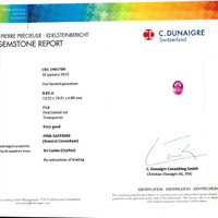 8.82 Ct. Pink Sapphire from Ceylon (Sri Lanka) Scan Report