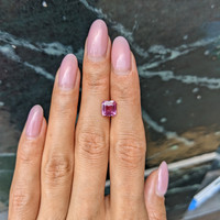 2.06 Ct. Pink Sapphire from Madagascar Life Style