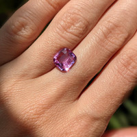 3.05 Ct. Pink Sapphire from Madagascar Life Style