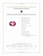 0.44 Ct. Pink Sapphire from Ceylon (Sri Lanka) Scan Report