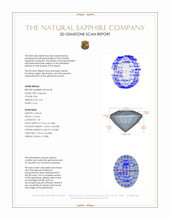 0.49 Ct. Pink Sapphire from Ceylon (Sri Lanka) 3 D Scan Report