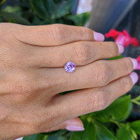 1.09 Ct. Pinkish Purple Sapphire from Ceylon (Sri Lanka) Life Style
