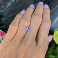 1.09 Ct. Pinkish Purple Sapphire from Ceylon (Sri Lanka) Life Style
