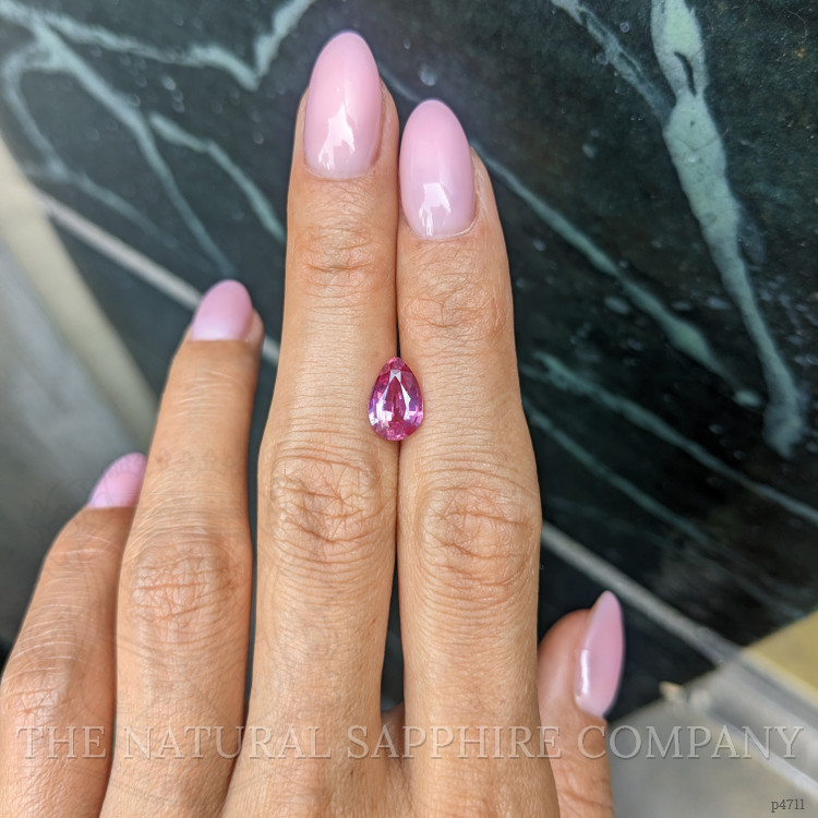 2.08 Ct. Purplish Pink Sapphire from Ceylon (Sri Lanka)
