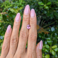2.03 Ct. Purplish Pink Sapphire from Madagascar Life Style