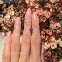 2.04 Ct. Purplish Pink Sapphire from Madagascar Life Style