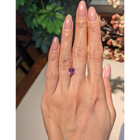 2.04 Ct. Purplish Pink Sapphire from Madagascar Life Style
