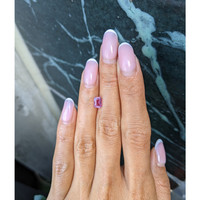 1.28 Ct. Purplish Pink Sapphire from Madagascar Life Style