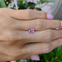 1.37 Ct. Purplish Pink Sapphire from Ceylon (Sri Lanka) Life Style