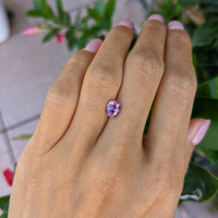 1.37 Ct. Purplish Pink Sapphire from Ceylon (Sri Lanka) Life Style