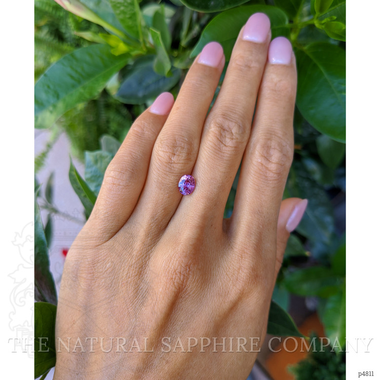1.37 Ct. Purplish Pink Sapphire from Ceylon (Sri Lanka)