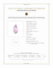 0.63 Ct. Pink Sapphire from Ceylon (Sri Lanka) Scan Report
