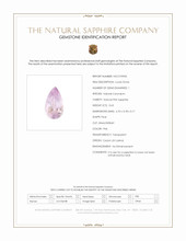 0.63 Ct. Pink Sapphire from Ceylon (Sri Lanka) Scan Report