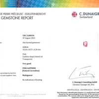 3.54 Ct. Pink Sapphire from Madagascar Scan Report