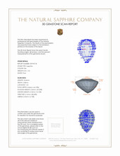 1.25 Ct. Pink Sapphire from Ceylon (Sri Lanka) 3 D Scan Report