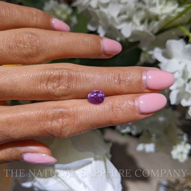 2.12 Ct. Purplish Pink Sapphire from Ceylon (Sri Lanka)
