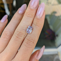 3.57 Ct. Purplish Pink Sapphire from Ceylon (Sri Lanka) Life Style