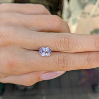 3.57 Ct. Purplish Pink Sapphire from Ceylon (Sri Lanka) Life Style