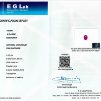 3.02 Ct. Purplish Pink Sapphire from Ceylon (Sri Lanka) Scan Report
