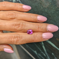 2.38 Ct. Purplish Pink Sapphire from Ceylon (Sri Lanka) Life Style