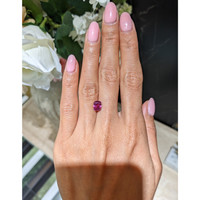 2.38 Ct. Purplish Pink Sapphire from Ceylon (Sri Lanka) Life Style