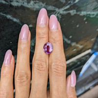 3.98 Ct. Pink Sapphire from Madagascar Life Style