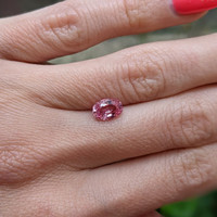 1.39 Ct. Purplish Pink Sapphire from Ceylon (Sri Lanka) Life Style