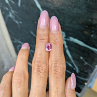 1.52 Ct. Purplish Pink Sapphire from Madagascar Life Style
